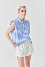 Load image into Gallery viewer, Stripe Power Shoulder Shirt
