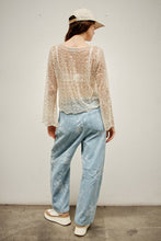 Load image into Gallery viewer, Round Neck Sequin Beads Long Sleeve Top

