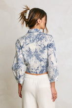 Load image into Gallery viewer, Coastline Printed Tie Front Shirt
