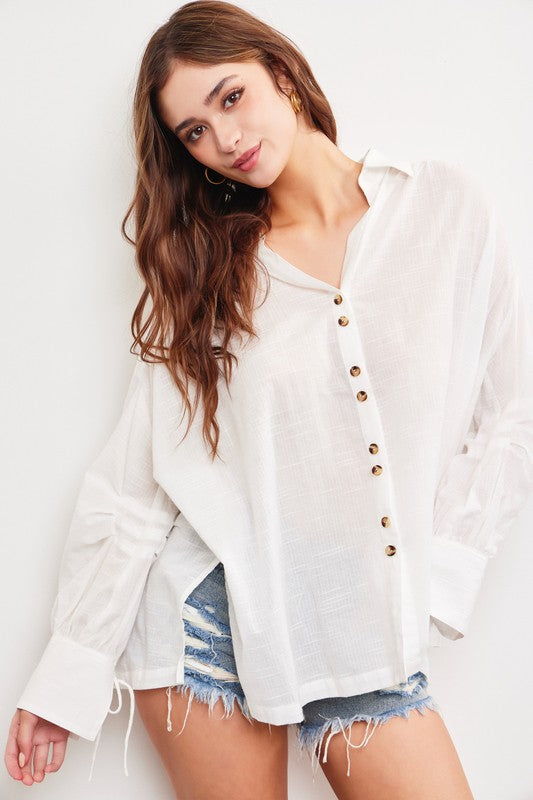 Wide Collar Top