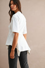 Load image into Gallery viewer, Peplum Cotton Top
