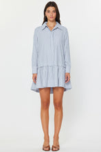 Load image into Gallery viewer, Striped Rhinestone Shirt Dress
