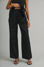Load image into Gallery viewer, Sleeveless Peplum Top and Straight Pant Set
