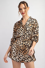 Load image into Gallery viewer, Leopard Wrap Style Romper
