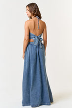 Load image into Gallery viewer, Denim Top And Maxi Skirt
