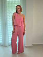 Load image into Gallery viewer, Soft Leaf One Shoulder Tie Jumpsuit
