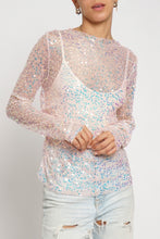 Load image into Gallery viewer, Sequin Fishnet Top
