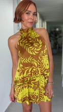 Load image into Gallery viewer, Terra Botanical Halter Bubble Top
