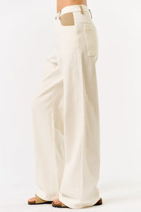 Color Block Leg Denim Jeans