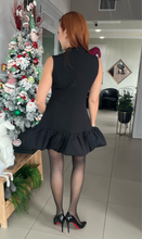 Load image into Gallery viewer, Bubble Hem Buttoned Mini Dress
