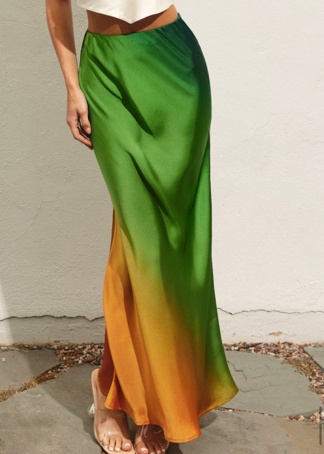 Radiance Ombre Pull On Maxi Skirt