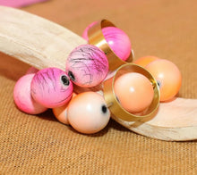 Load image into Gallery viewer, Oversized Beads Neon Wooden Bracelet
