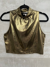 Load image into Gallery viewer, Metallic Cropped Top
