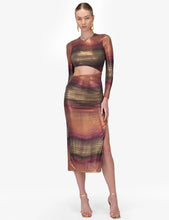Load image into Gallery viewer, Metallic Cutout Maxi Dress
