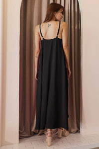 Matte Crepe Cami Swing Maxi