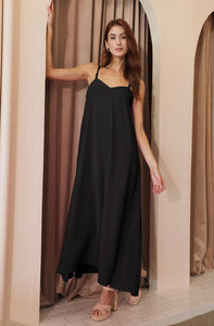 Matte Crepe Cami Swing Maxi