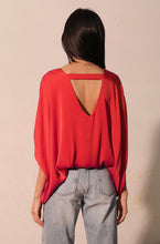 Load image into Gallery viewer, Silk Caftan Top With Back Band
