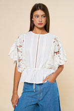 Load image into Gallery viewer, Lace Eyelet Blouse

