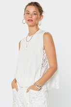 Load image into Gallery viewer, Pleated Eyelet Back Sleeveless Sweater
