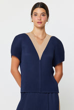 Load image into Gallery viewer, V Neck Dolman Sleeve Pleated Top
