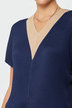 Load image into Gallery viewer, V Neck Dolman Sleeve Pleated Top
