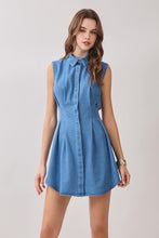 Load image into Gallery viewer, Denim Shirt Collar Dress
