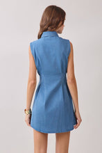 Load image into Gallery viewer, Denim Shirt Collar Dress

