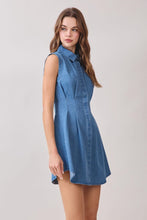 Load image into Gallery viewer, Denim Shirt Collar Dress
