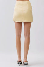 Load image into Gallery viewer, Solid Butter Yellow Mini Skirt
