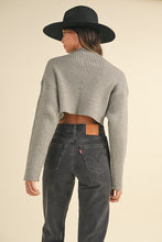 Load image into Gallery viewer, Long Sleeve Ribbed Crop Sweater
