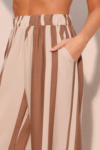 Load image into Gallery viewer, Siena Stripe Wide Leg Pants

