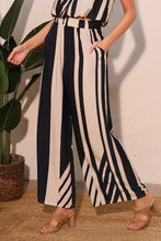 Load image into Gallery viewer, Siena Stripe Wide Leg Pants
