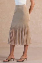 Load image into Gallery viewer, Sheer Flared Sweater Midi Skirt

