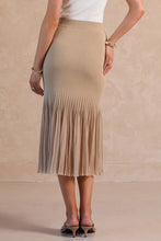 Load image into Gallery viewer, Sheer Flared Sweater Midi Skirt
