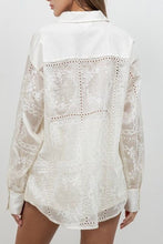 Load image into Gallery viewer, Embroidery Textured Button Down Shirt
