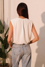 Load image into Gallery viewer, Matte Crepe Ruched Bubble Top
