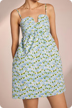Load image into Gallery viewer, Top Stitch Floral Print Mini Dress
