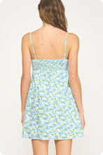 Load image into Gallery viewer, Top Stitch Floral Print Mini Dress
