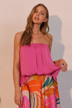 Load image into Gallery viewer, Silky Strapless Bubble Top
