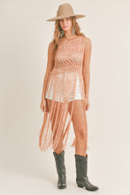 Load image into Gallery viewer, Fringe Handmade Knit Cover Up
