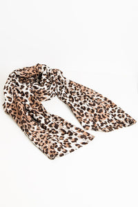 Leopard Print  Fine Woven Scarf