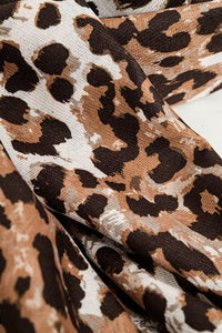 Leopard Print  Fine Woven Scarf