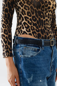 Long Sleeve Leopard Bodysuit