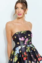 Load image into Gallery viewer, Bubble Hem Floral Dot Print Mini Dress
