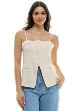 Load image into Gallery viewer, Button Up Vest Cami
