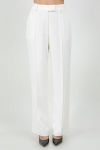 Soft Woven Trousers With Back Slit