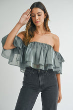 Load image into Gallery viewer, Ruffled Tiered Off Shoulder Top
