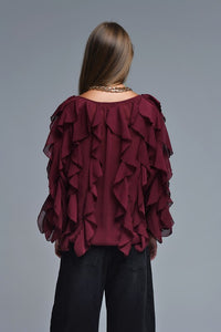 All Over Ruffle Blouse