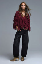 Load image into Gallery viewer, All Over Ruffle Blouse
