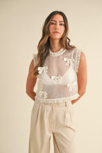 Load image into Gallery viewer, Ruffled Organza with Ribbon Details Top
